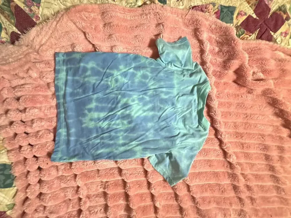 OshKosh B'gosh Blue Green Tie Dye Short Sleeve T-Shirt Size 5 5A